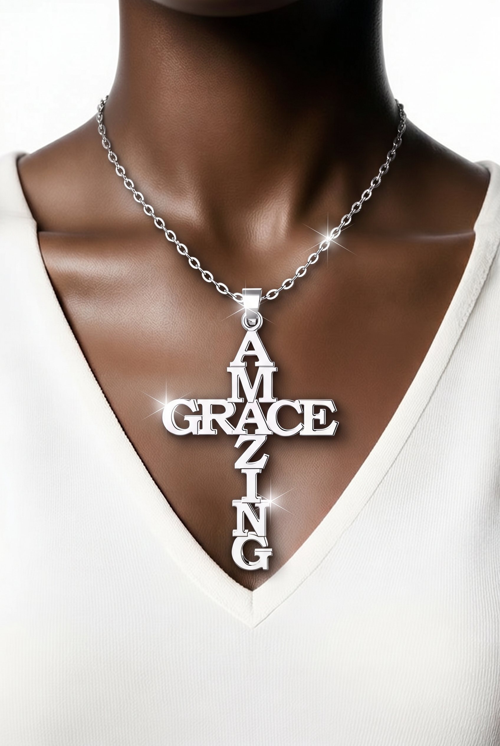 Amazing Grace Silver Necklace – iDeclarewear