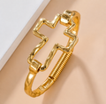 Gold Cross Bracelet